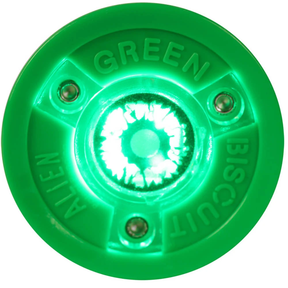 Green Biscuit Alien Stickhandling Training Puck 1 Green Biscuit Alien Stickhandling Training Puck
