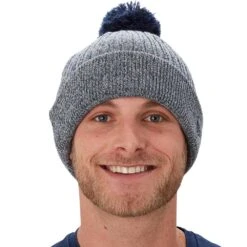 Bauer Team Marl Pom Knit -Hockey Outlet Store 1637330783 BauerTeamMarlPomNavy2