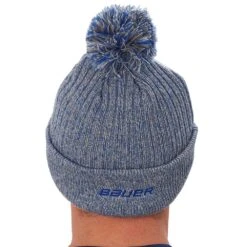 Bauer Team Marl Pom Knit -Hockey Outlet Store 1637330851 BauerTeamMarlPomBlue3