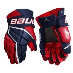 Bauer Vapor 3X Hockey Gloves Senior -Hockey Outlet Store 1657190509 BauerVapor3XGlovesSeniorNavyRedWhite1