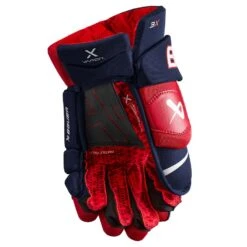 Bauer Vapor 3X Hockey Gloves Senior -Hockey Outlet Store 1657190509 BauerVapor3XGlovesSeniorNavyRedWhite3