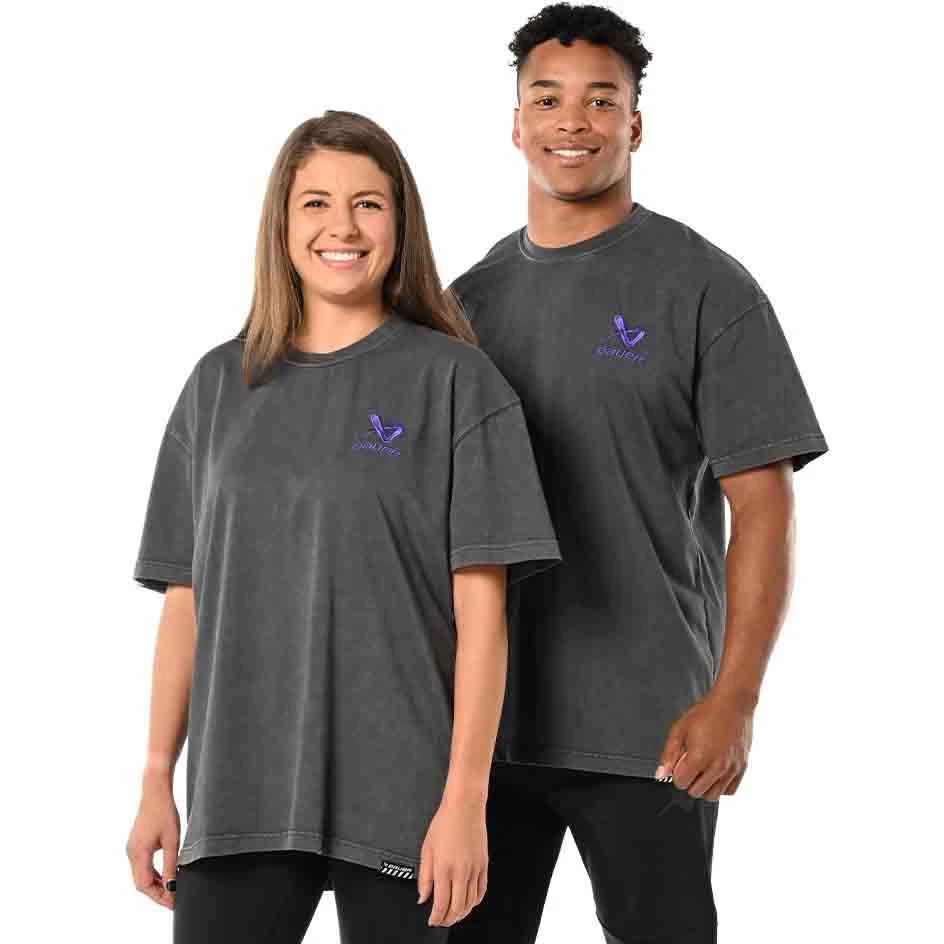 Bauer Acid Wash Box T-Shirt Senior 1 Bauer Acid Wash Box T-Shirt Senior
